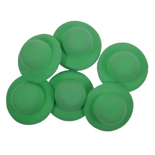 INOOMP 10 Stück Kleines Strohhutspielzeug Puppenstrohhüte Mini-Craft-Hut Hut Für Kleine Puppe Mädchen Mütze Mini-hüte Kind Mini-Kappen Zum Basteln Hutpuppe Green Flanell INOOMP 10 Stück Kleines Strohhutspielzeug Puppenstrohhüte Mini-Craft-Hut Hut Für Kleine Puppe Mädchen Mütze Mini-hüte Kind Mini-Kappen Zum Basteln Hutpuppe Green Flanell von INOOMP