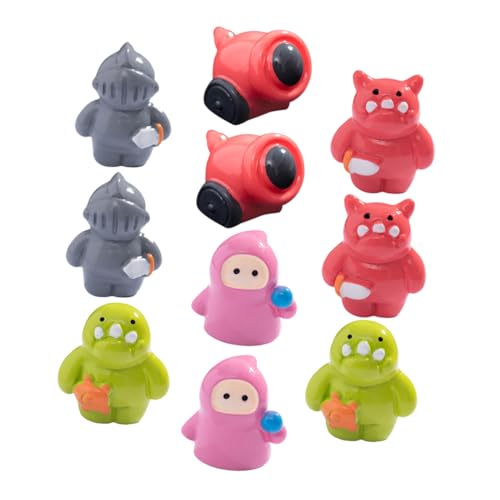 INOOMP 10 Stück Mikro-landschaftspuppe Miniatur -Fairy Garden Accessoires Kleine Tierfiguren Feenhaus Zubehör Miniatur-tierfiguren Feen Miniaturen Miniaturfiguren Harz von INOOMP