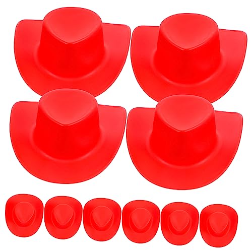 INOOMP 10 Stück Mini Cowboy -hutspielzeug Westliche Hüte Party Kinderhut Bräunen Blau Miniatur-puppenhüte Vor, Spiel Zu Hut Kostüm Schwarz Western Cowgirl Mini -hüte Plastik Rot INOOMP 10 Stück Mini Cowboy -hutspielzeug Westliche Hüte Party Kinderhut Bräunen Blau Miniatur-puppenhüte Vor, Spiel Zu Hut Kostüm Schwarz Western Cowgirl Mini -hüte Plastik Rot von INOOMP