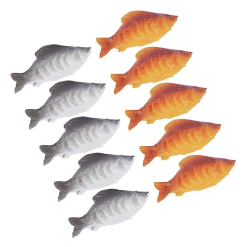 INOOMP 10 Stück Mini Koi Fischmodell Angelstütze Szenenzubehör Mini-fischspielzeug Künstlicher Fisch Für Diorama Mini-koi-Fische Mini-fischfiguren Goldfischfee -gartenzubehör PVC INOOMP 10 Stück Mini Koi Fischmodell Angelstütze Szenenzubehör Mini-fischspielzeug Künstlicher Fisch Für Diorama Mini-koi-Fische Mini-fischfiguren Goldfischfee -gartenzubehör PVC von INOOMP