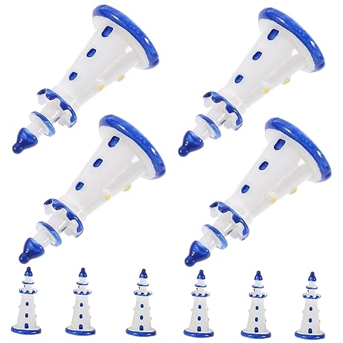 INOOMP 10 Stück Mini -leuchtturmmodell Mikrolandschaft Leuchtturm Kleine Leuchtturmfiguren Zubehör Mini-Leuchtturm Dekoration Puppenhaus Nautisch Leuchtfeuer Ozeandekor Harz Blau INOOMP 10 Stück Mini -leuchtturmmodell Mikrolandschaft Leuchtturm Kleine Leuchtturmfiguren Zubehör Mini-Leuchtturm Dekoration Puppenhaus Nautisch Leuchtfeuer Ozeandekor Harz Blau von INOOMP