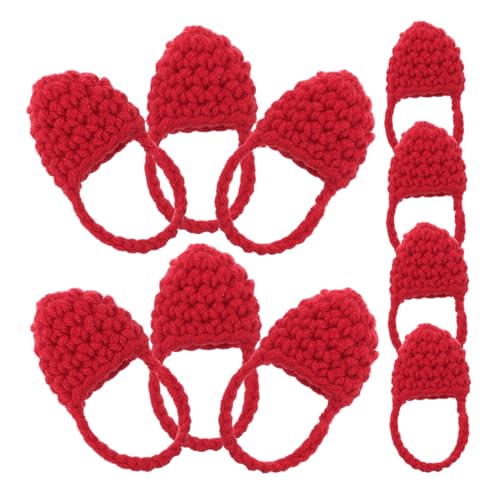 INOOMP 10 Stück Puppenhandtasche Gestrickte Tasche Gehäkelte Tasche Klein Entzückende Puppentasche Süße Handtaschen Häkeltasche Süß Miniatur-stricktasche Gehäkelte Geldbörse Garn Rot INOOMP 10 Stück Puppenhandtasche Gestrickte Tasche Gehäkelte Tasche Klein Entzückende Puppentasche Süße Handtaschen Häkeltasche Süß Miniatur-stricktasche Gehäkelte Geldbörse Garn Rot von INOOMP