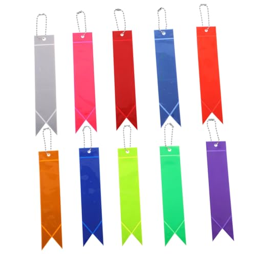 INOOMP 10 Stück Reflektierende Anhänger Schlüsselanhänger PVC Reflektor Für Glow In The Dark Schlüsselanhänger Rucksack Anhänger Hohe Sichtbarkeit Reflektierende Streifen Für Schultasche INOOMP 10 Stück Reflektierende Anhänger Schlüsselanhänger PVC Reflektor Für Glow In The Dark Schlüsselanhänger Rucksack Anhänger Hohe Sichtbarkeit Reflektierende Streifen Für Schultasche von INOOMP