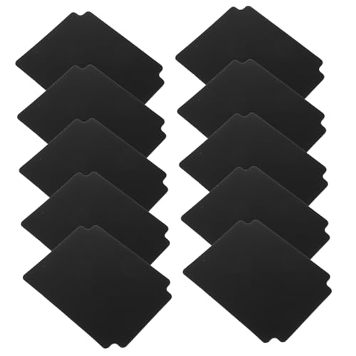 INOOMP 10 Stück Teiliges Kunststoff Trading Card Dividers mit Laschen Langlebige Pp trennplatten für Sammelkarten aufbewahrungsbox Spielkarten Organizer für TCG Ptcg Schwarz von INOOMP
