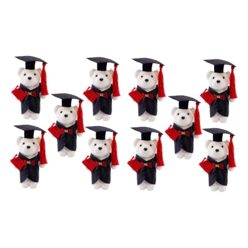 INOOMP 10 Stück Teiliges Plüsch für Abschlussfeiern Niedlicher Mini Bär mit Doktorhut für und Blumenarrangements Dekoration für Graduierungszeit INOOMP 10 Stück Teiliges Plüsch für Abschlussfeiern Niedlicher Mini Bär mit Doktorhut für und Blumenarrangements Dekoration für Graduierungszeit von INOOMP