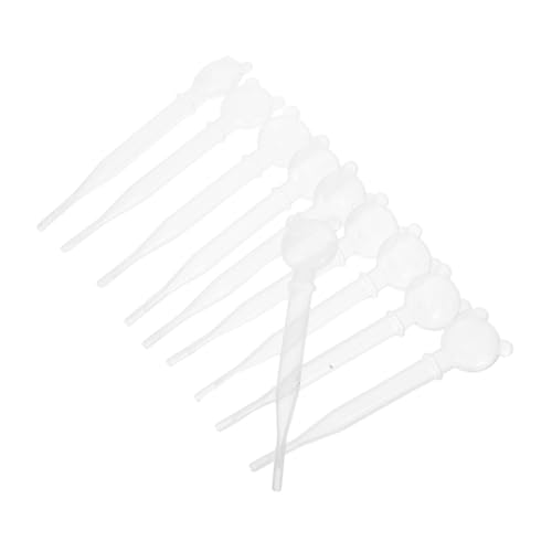INOOMP 10 Stück Unterrichtshilfematerial Pipette Aus Kunststoff Schulmaterial Für Sonderpädagogikbedarf Vorschulspielzeug Kleine Pipette Transparent Plastik von INOOMP