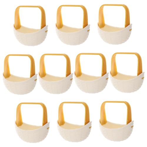 INOOMP 10 Stücke Mini Korb Miniatur Blumenkorb Für Puppenhaus Mini Korb Für Puppen Puppenhaus Garten Zubehör Miniatur Requisiten von INOOMP