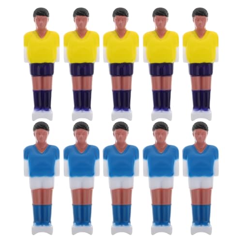 INOOMP 10 Stücke Tischfußball Männer Tischfußball Spieler Set Tischfußball Ersatz Teile Für Tisch Fußball Fußball Player von INOOMP