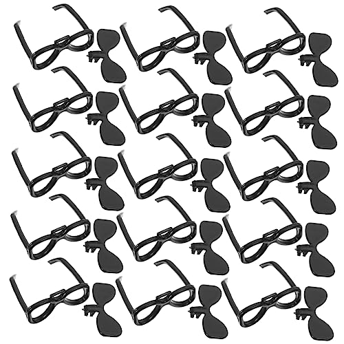 INOOMP 100 Stück Puppenbrillen Zum Basteln Sonnenpuppen Coole Brillen Mini Kleinkinder Winzig Mit Kleinen Kindern Kleinen Babys Mädchen Zubehör Puppenbrillen Zum Basteln von INOOMP