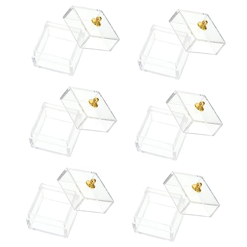 INOOMP 10Er-Box Behälter für Bonbons für kinderspielzeug Kid Toys Cute Decor Container geformt klein Miniatur-Aufbewahrungsbox Löschen Sie die Anzeige Plastik Transparent von INOOMP
