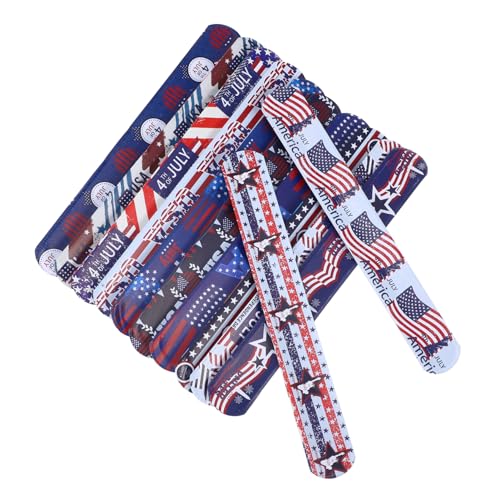 INOOMP 12 Stück Armband für Handgelenk Schlagarmbänder zum Unabhängigkeitstag Party patriotische Schlagarmbänder patriotische Armbänder Handgelenk Kreis Armband Mädchen Bands PVC INOOMP 12 Stück Armband für Handgelenk Schlagarmbänder zum Unabhängigkeitstag Party patriotische Schlagarmbänder patriotische Armbänder Handgelenk Kreis Armband Mädchen Bands PVC von INOOMP
