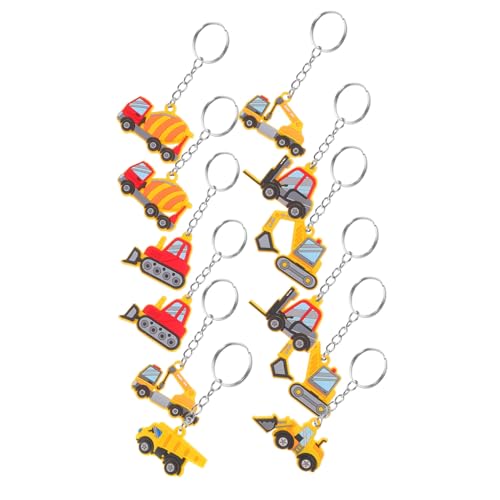 INOOMP 12 Stück Bauparty Schlüsselbund Gunst der Baupartei Preisträger im Klassenzimmer Kinderparty Gefälligkeiten Gastgeschenke zum Thema Bauen Baggerschlüsselring PVC INOOMP 12 Stück Bauparty Schlüsselbund Gunst der Baupartei Preisträger im Klassenzimmer Kinderparty Gefälligkeiten Gastgeschenke zum Thema Bauen Baggerschlüsselring PVC von INOOMP