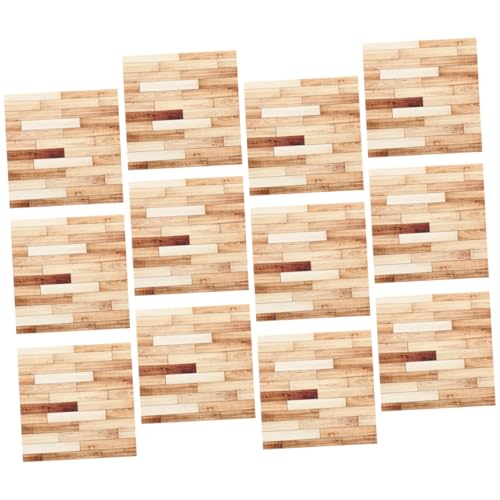 INOOMP 12 Stück Blatt Simuliertes Holzkornboden Dollhouse Dekorationen Miniaturen Puppenhaus Bodenplatte Puppenhausdekor Simulation Mini-bodenbelag Bodenaufkleber Für EIN Puppenhaus PVC INOOMP 12 Stück Blatt Simuliertes Holzkornboden Dollhouse Dekorationen Miniaturen Puppenhaus Bodenplatte Puppenhausdekor Simulation Mini-bodenbelag Bodenaufkleber Für EIN Puppenhaus PVC von INOOMP
