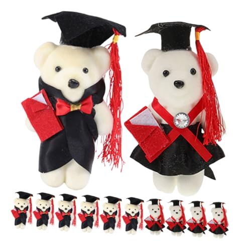 INOOMP 12 Stück Doktorbär Bouquet Materialien Abschlussfeier-bär Ausgestopfter Plüsch-abschlussbär Plüschtiere Der Abschlusssaison Mini-abschlussbär-Ornament Stoff INOOMP 12 Stück Doktorbär Bouquet Materialien Abschlussfeier-bär Ausgestopfter Plüsch-abschlussbär Plüschtiere Der Abschlusssaison Mini-abschlussbär-Ornament Stoff von INOOMP