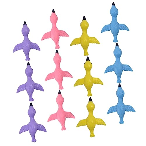 INOOMP 12 Stück Flamingo- lustiges Fingerspitzenspielzeug Flamingos für Halloween - für Tierspielzeug Fingerschütze Fingerspielzeug TPR INOOMP 12 Stück Flamingo- lustiges Fingerspitzenspielzeug Flamingos für Halloween - für Tierspielzeug Fingerschütze Fingerspielzeug TPR von INOOMP
