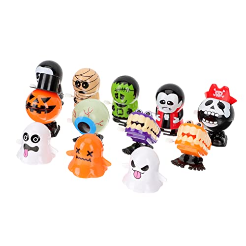 INOOMP 12 Stück Halloween-spielzeugset Aufziehspielzeug Mit Halloween-Thema Uhrwerkspielzeug Für Halloween-kinderspielzeug Wicklung Plastik Colorful von INOOMP