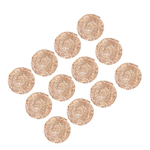 INOOMP 12 Stück Kleine Strohhutpuppe Machen Material Mini-Hut Basteln Puppenmütze Dekoration Zubehör Häkeln Bausätze Realistisch Weben Puppenspielzeughut Puppenhaushut Stricken Bambus INOOMP 12 Stück Kleine Strohhutpuppe Machen Material Mini-Hut Basteln Puppenmütze Dekoration Zubehör Häkeln Bausätze Realistisch Weben Puppenspielzeughut Puppenhaushut Stricken Bambus von INOOMP