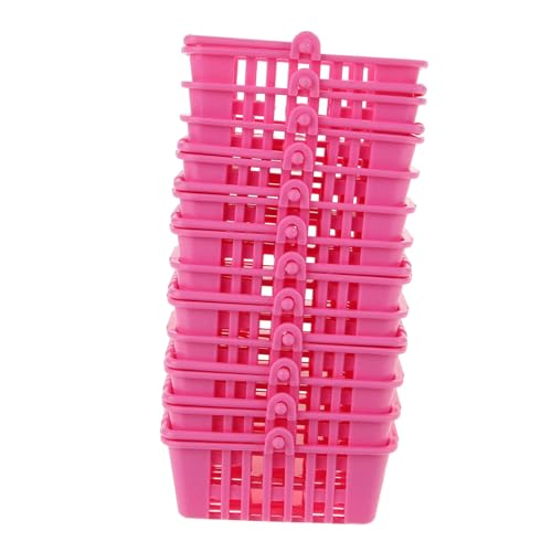 INOOMP 12 Stück Mini -Einkaufskorbsspielzeug Körbe Puppe mit Miniatur Wagen für Einkaufskorb vortäuschen kleine Körbchen Mini-Hausbedarf Korb Mini- Hausdekoration Plastik Rosa INOOMP 12 Stück Mini -Einkaufskorbsspielzeug Körbe Puppe mit Miniatur Wagen für Einkaufskorb vortäuschen kleine Körbchen Mini-Hausbedarf Korb Mini- Hausdekoration Plastik Rosa von INOOMP