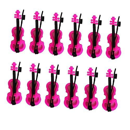 INOOMP 12 Stück Mini -Geigenspielzeug Mini Violine Mini-Musikinstrumentenmodelle Miniatur-Geigenmodelle Mini-Instrumentenmodelle Miniaturmusikinstrument Plastik Rosig INOOMP 12 Stück Mini -Geigenspielzeug Mini Violine Mini-Musikinstrumentenmodelle Miniatur-Geigenmodelle Mini-Instrumentenmodelle Miniaturmusikinstrument Plastik Rosig von INOOMP