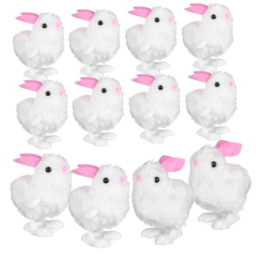 INOOMP 12 Stück Plüschtier Uhrwerksspielzeug Kinderspielzeug hüpfendes Hasenspielzeug Kaninchen Uhrwerk-Hase Hase aufziehen Cartoon- zum Aufziehen Jumping Bunny Toy Plastik INOOMP 12 Stück Plüschtier Uhrwerksspielzeug Kinderspielzeug hüpfendes Hasenspielzeug Kaninchen Uhrwerk-Hase Hase aufziehen Cartoon- zum Aufziehen Jumping Bunny Toy Plastik von INOOMP
