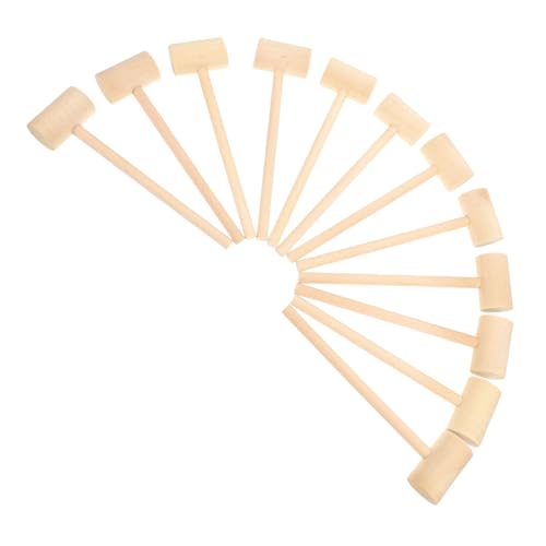 INOOMP 12 Stück Teiliges Junge Mädchen Holzhammer Mini Holzhammer aus Massiver für Fördert die Hand Augen Koordination und Motorik für Kleinkinder INOOMP 12 Stück Teiliges Junge Mädchen Holzhammer Mini Holzhammer aus Massiver für Fördert die Hand Augen Koordination und Motorik für Kleinkinder von INOOMP