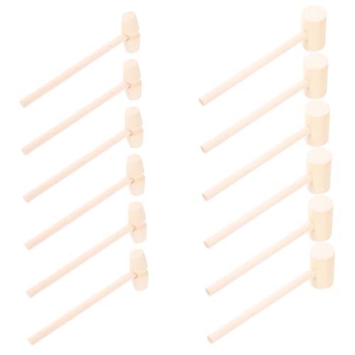 INOOMP 12stücke Mini Holz Schlägel Junge Mädchen Spielzeug Hämmer Kuchen Schlägel Holz Hammer Langlebig INOOMP 12stücke Mini Holz Schlägel Junge Mädchen Spielzeug Hämmer Kuchen Schlägel Holz Hammer Langlebig von INOOMP