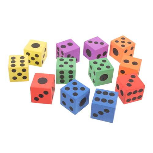 INOOMP 12 Stück Teiliges für Spielwürfel Zufälligen Farben für Spiele im Freien im Klassenzimmer oder Reisen Groß Zufällige Farbe INOOMP 12 Stück Teiliges für Spielwürfel Zufälligen Farben für Spiele im Freien im Klassenzimmer oder Reisen Groß Zufällige Farbe von INOOMP