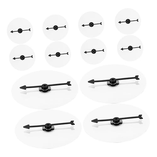 INOOMP 12 Stück Transparentes Spielbrett leeres Brettspiel Zubehör für Brettspiele leeres Preisrad kreatives, Sich drehendes Preisrad leeres Spielbrett Plastik Black INOOMP 12 Stück Transparentes Spielbrett leeres Brettspiel Zubehör für Brettspiele leeres Preisrad kreatives, Sich drehendes Preisrad leeres Spielbrett Plastik Black von INOOMP