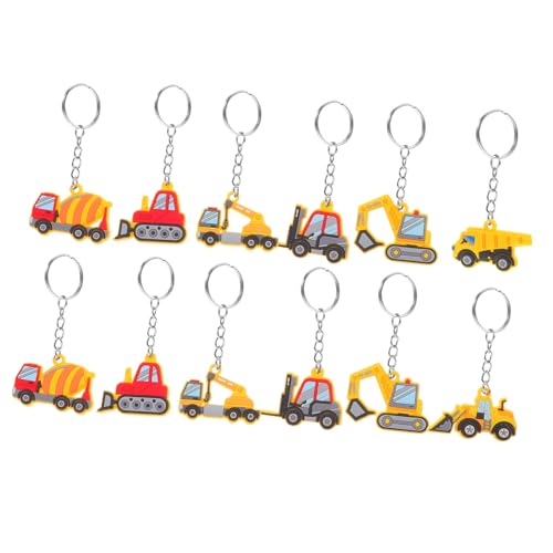 INOOMP 12 Stücke Bau Party Favors Engineering Bulldozer Zement Lkw Bagger Traktor Anhänger Schlüsselanhänger Für INOOMP 12 Stücke Bau Party Favors Engineering Bulldozer Zement Lkw Bagger Traktor Anhänger Schlüsselanhänger Für von INOOMP