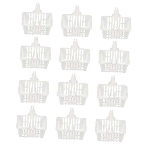 INOOMP 12 Teiliges Einkaufskorb Geflochtener Miniaturkorb Kleiner Vorgetäuschter Einkaufskörbchen Mini Korb Süßer Mädchen Spiel Einkaufskorb Einkaufswagen Für Weide Weißer von INOOMP