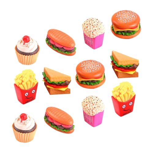 INOOMP 12-teiliges Set Simuliertes Hamburger Hotdog Fries Gefälschtes Fast -Food - Van Mini Rollenspiel Lebensmittelmodell Simulationsfutter Küchenspielzeug PVC INOOMP 12-teiliges Set Simuliertes Hamburger Hotdog Fries Gefälschtes Fast -Food - Van Mini Rollenspiel Lebensmittelmodell Simulationsfutter Küchenspielzeug PVC von INOOMP