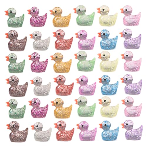 INOOMP 120 Stück Mini Enten Aus Glitzerharz Winzige Tierfiguren Für Puppenhaus Mikrolandschaftsdekoration Feengarten Zubehör Aquarium DIY Basteln Geburtstagsparty INOOMP 120 Stück Mini Enten Aus Glitzerharz Winzige Tierfiguren Für Puppenhaus Mikrolandschaftsdekoration Feengarten Zubehör Aquarium DIY Basteln Geburtstagsparty von INOOMP
