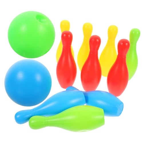 INOOMP 12Stücke Teiliges Bowling Spielset für Interaktives Eltern Junge Mädchen Farbspielzeug mit Flaschen und Bällen für Drinnen und Draußen Fördert und Kreativität INOOMP 12Stücke Teiliges Bowling Spielset für Interaktives Eltern Junge Mädchen Farbspielzeug mit Flaschen und Bällen für Drinnen und Draußen Fördert und Kreativität von INOOMP