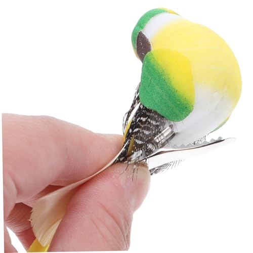INOOMP 12stücke Gefälschte Papageienfigur Mit Federn Simulierte Vogelornamente Künstliche Vogelfigur Für Garten Outdoor-vogeldekoration Gefiedertes Ornament Für Frühlingsbaum INOOMP 12stücke Gefälschte Papageienfigur Mit Federn Simulierte Vogelornamente Künstliche Vogelfigur Für Garten Outdoor-vogeldekoration Gefiedertes Ornament Für Frühlingsbaum von INOOMP