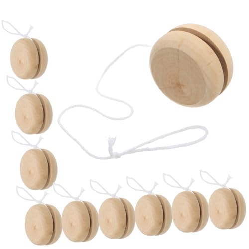 INOOMP 15 Stück Holz-Jo-Jos für Malerei lackierbar Anfänger Vorschulkind spielzeuge Yoyo Bälle für aus Holz Yoyos für -Ball yoyo Light Brown INOOMP 15 Stück Holz-Jo-Jos für Malerei lackierbar Anfänger Vorschulkind spielzeuge Yoyo Bälle für aus Holz Yoyos für -Ball yoyo Light Brown von INOOMP