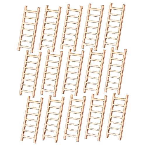 INOOMP 15 Stück Mikro Landschaftsornament Simulationsleiter Trittleiter Ornamente Winzige Möbel Kleine Dekoration Simulation Mini Leiter Kleine Leiter Mini Spielzeugleitern Für von INOOMP
