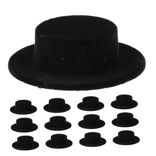 INOOMP 15 Stück Teiliges Mini aus Flockigem Material Handgefertigte Puppenhüte für DIY Dekoration Kleine Schwarze Clownshüte für Weihnachts und Halloween Bastelarbeiten für Puppen und INOOMP 15 Stück Teiliges Mini aus Flockigem Material Handgefertigte Puppenhüte für DIY Dekoration Kleine Schwarze Clownshüte für Weihnachts und Halloween Bastelarbeiten für Puppen und von INOOMP