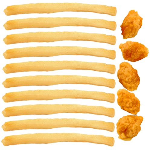 INOOMP 15Stücke Teiliges Gefälschte Frites und Hühnernuggets Realistisches Essen Modell für Spielküche Deko für Restaurant und Buffet Material Sicher und Langlebig INOOMP 15Stücke Teiliges Gefälschte Frites und Hühnernuggets Realistisches Essen Modell für Spielküche Deko für Restaurant und Buffet Material Sicher und Langlebig von INOOMP