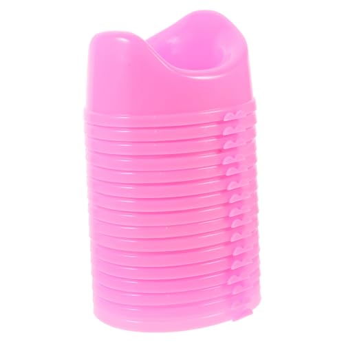 INOOMP 16 Stück Puppen-toilettenspielzeug Mini -badezimmerzubehör Dekoratives Mini-Modell Realistische Toilette Badezimmermodell Kleine Hausmöbel Mini-haustoilette Rosa Plastik von INOOMP