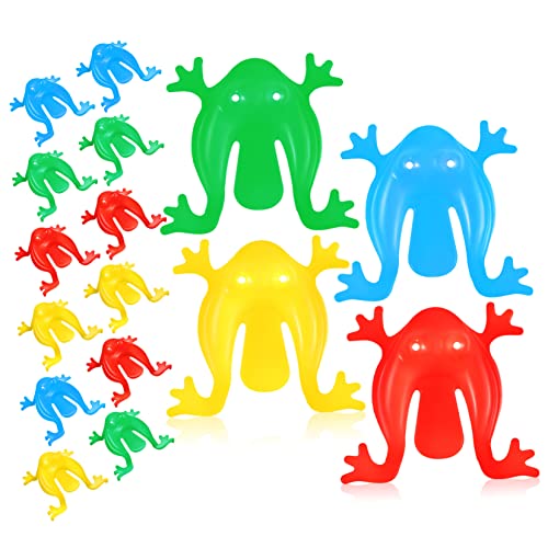 INOOMP 16 Stück Springfroschspielzeug Springende Frösche Form Federnd Mechanischer Frosch Hüpfen Springendes Kreatives Froschspielzeug Mega Verschiedene Farben Plastik INOOMP 16 Stück Springfroschspielzeug Springende Frösche Form Federnd Mechanischer Frosch Hüpfen Springendes Kreatives Froschspielzeug Mega Verschiedene Farben Plastik von INOOMP
