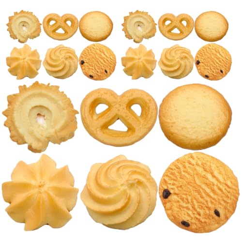INOOMP 18 Stück Cookie -Modellspielzeug Mini-Kekse Plätzchen gefälschte Kekse Gebäck realistisch Requisiten für Lebensmittelpräsentationen Keks-Simulationsspielzeug PVC INOOMP 18 Stück Cookie -Modellspielzeug Mini-Kekse Plätzchen gefälschte Kekse Gebäck realistisch Requisiten für Lebensmittelpräsentationen Keks-Simulationsspielzeug PVC von INOOMP