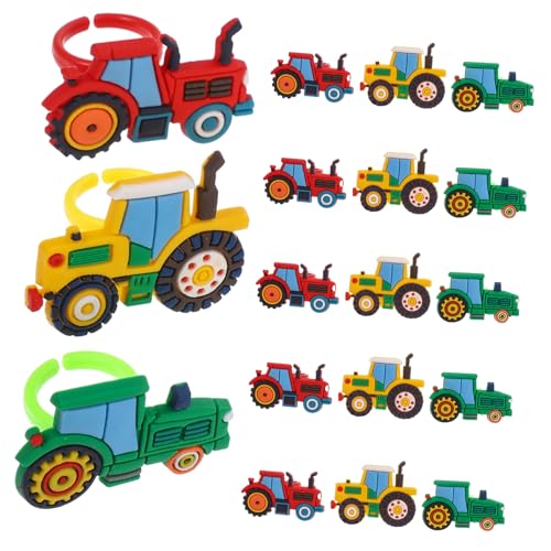 INOOMP 18 Stück Landwirtschaftlicher Fahrzeugring Kunststoffringe Rundring aus Kunststoff Kinderschmuck für Mädchen Basteln Sie Plastikringe Plastikkinder Ringe PVC INOOMP 18 Stück Landwirtschaftlicher Fahrzeugring Kunststoffringe Rundring aus Kunststoff Kinderschmuck für Mädchen Basteln Sie Plastikringe Plastikkinder Ringe PVC von INOOMP