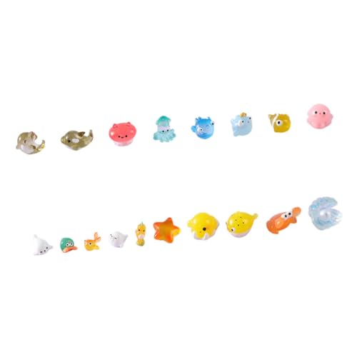 INOOMP 18stücke Teiliges Miniatur Meerestiere Figuren Für Aquarien Und Dekoration Niedliche Resin Meereslebewesen Für Kreative Tisch Und Gartenlandschaften INOOMP 18stücke Teiliges Miniatur Meerestiere Figuren Für Aquarien Und Dekoration Niedliche Resin Meereslebewesen Für Kreative Tisch Und Gartenlandschaften von INOOMP