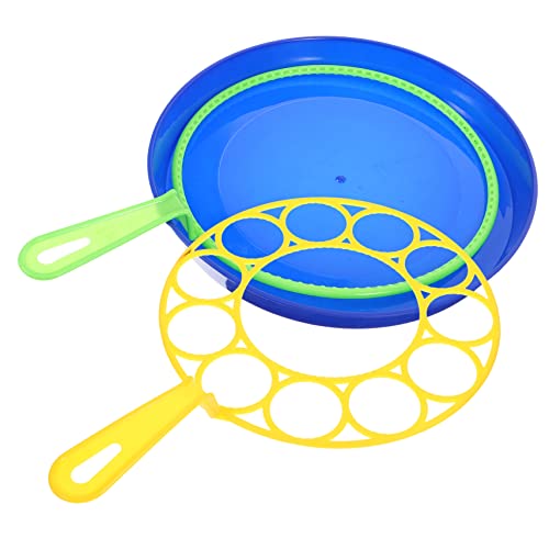 INOOMP 1Satz Bubble Maker Set Blasenstab und Blasenplatte für Outdoor Spaß für Partys und Hochzeiten Hochwertiges und Langlebiges Material Ermöglicht Verschiedene von INOOMP