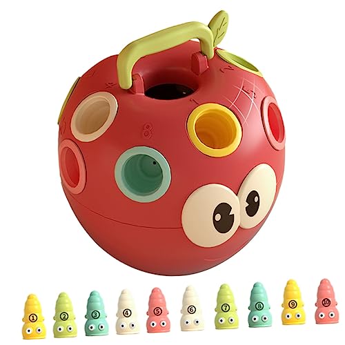 INOOMP 1Satz Farbenfrohes Apfel Wurm Stapelspielzeug für Kognitionsspielzeug Farbsensibilität und Hand Augen Koordination für Frühe Bildung INOOMP 1Satz Farbenfrohes Apfel Wurm Stapelspielzeug für Kognitionsspielzeug Farbsensibilität und Hand Augen Koordination für Frühe Bildung von INOOMP
