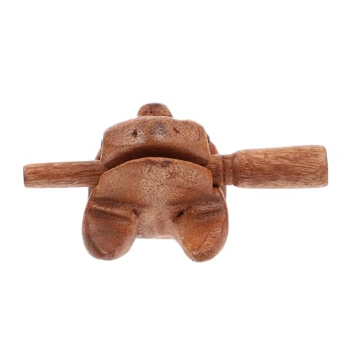 INOOMP 1Satz Holz Frosch Percussion Instrument für Musikinstrument für Musikunterricht und Interaktives Fördert Hörfähigkeit und Musikalität für Kleine Musiker von INOOMP