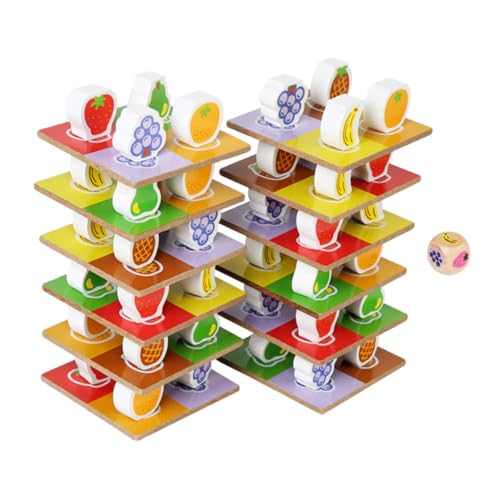 INOOMP 1satz Balancierte Holzspielzeuge Für Junge Mädchen Stabiles Stapelspielzeug Kreativität Und Motorik Für Kleinkinder Und Vorschulkinder von INOOMP