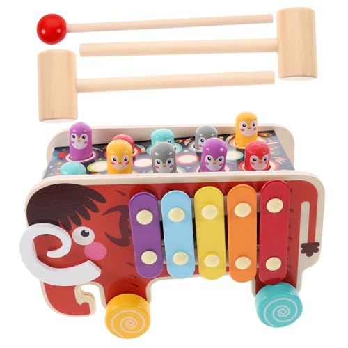 INOOMP 1Satz Holzspielzeug Pädagogisches Hämmerungsspielzeug für Kleinkinder Fördert Hand Auge Koordination und Aktives Sicheres Natürliches Material für Ab INOOMP 1Satz Holzspielzeug Pädagogisches Hämmerungsspielzeug für Kleinkinder Fördert Hand Auge Koordination und Aktives Sicheres Natürliches Material für Ab von INOOMP