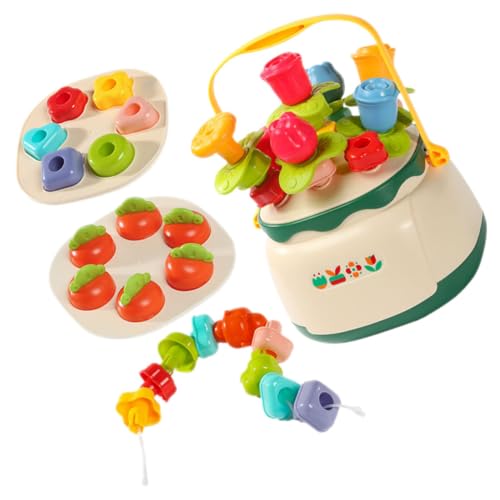 INOOMP 1Satz Montessori Spielzeugset für Kreatives Steckspielzeug Konzentration Motorischen Fähigkeiten und Fantasie für Vorschulkinder Leicht und Tragbar von INOOMP