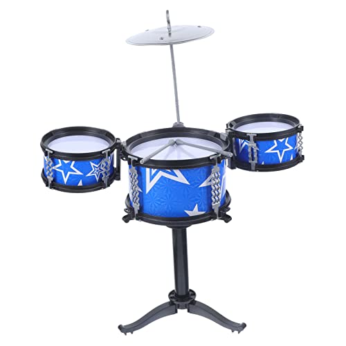 INOOMP 1Satz Schlagzeug Set Lernspielzeug für Jungen und Simulation Percussion Instrument mit Mikrofon und Verschiedenen Klangoptionen für Sensorische Entwicklung und Endlosen von INOOMP